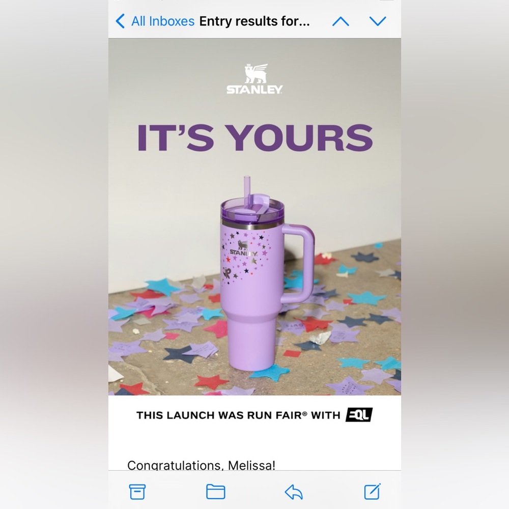 Brand New Stanley Olivia Rodrigo Purple Quencher H2.0 FlowState Tumbler | 40 OZ
